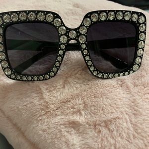 Black bling sunglasses